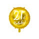 Helium Ballon 21Th Birthday Goud Leeg 45cm Helium Ballon 21Th Birthday Goud Leeg 45cm
