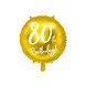 Helium Ballon 80Th Birthday Goud Leeg 45cm Helium Ballon 80Th Birthday Goud Leeg 45cm
