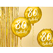 Helium Ballon 80Th Birthday Goud Leeg 45cm Helium Ballon 80Th Birthday Goud Leeg 45cm