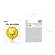 Helium Ballon 80Th Birthday Goud Leeg 45cm Helium Ballon 80Th Birthday Goud Leeg 45cm