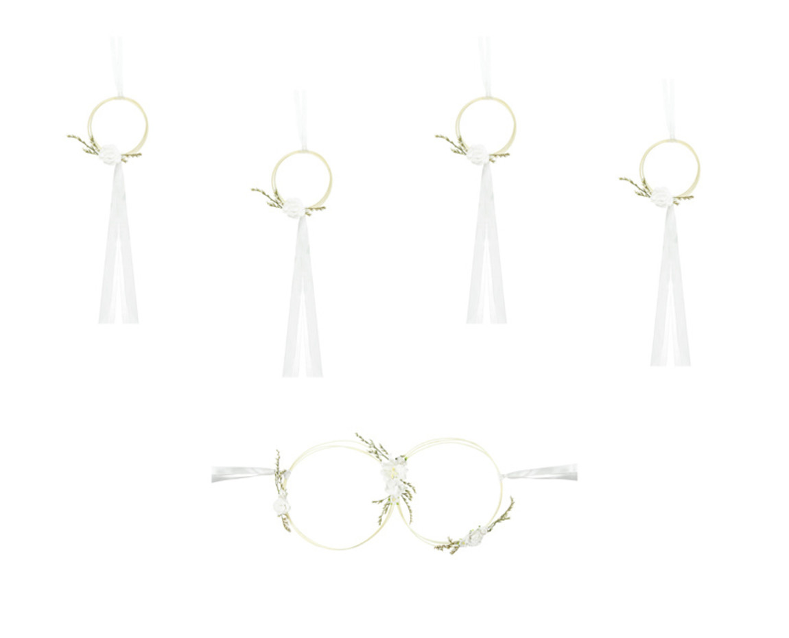 Autodecoratie Bruiloft Wit Partywinkel