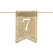 Tafelnummers Jute 10,5cm 20st Tafelnummers Jute 10,5cm 20st