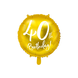 Helium Ballon 40Th Birthday Goud Leeg 45cm Helium Ballon 40Th Birthday Goud Leeg 45cm