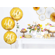 Helium Ballon 40Th Birthday Goud Leeg 45cm Helium Ballon 40Th Birthday Goud Leeg 45cm