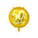 Helium Ballon 50Th Birthday Goud Leeg 45cm Helium Ballon 50Th Birthday Goud Leeg 45cm
