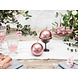Bolkaarsen Rose Goud Metallic 8cm 6st Bolkaarsen Rose Goud Metallic 8cm 6st