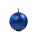 Bolkaarsen Blauw Metallic 6cm 10st Bolkaarsen Blauw Metallic 6cm 10st