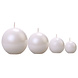 Bolkaarsen Parelmoer Metallic 6cm 10st Bolkaarsen Parelmoer Metallic 6cm 10st
