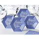 Borden Happy B'Day Blauw 20cm 6st Borden Happy B'Day Blauw 20cm 6st