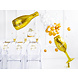 Borden Happy New Year Goud 20cm 6st Borden Happy New Year Goud 20cm 6st