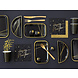 Happy New Year Servetten Zwart 33cm 20st Happy New Year Servetten Zwart 33cm 20st