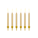 Gouden Kaarsjes 6cm 6st Gouden Kaarsjes 6cm 6st