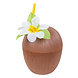 Kokosnoot Beker met Bloem Plastic 10cm Kokosnoot Beker met Bloem Plastic 10cm