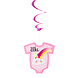 Geboorte Hangdecoratie Meisje Baby Girl 60cm 3st Geboorte Hangdecoratie Meisje Baby Girl 60cm 3st