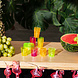 Decoratie Palmbladeren 33cm 4st Decoratie Palmbladeren 33cm 4st