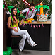 Decoratie Palmbladeren 33cm 4st Decoratie Palmbladeren 33cm 4st
