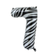 Folie Ballon Cijfer 7 Zebra XL 86cm leeg Folie Ballon Cijfer 7 Zebra XL 86cm leeg