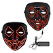 Halloween Led-Masker Killer Smile Rood Halloween Led-Masker Killer Smile Rood