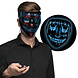 Halloween Led-Masker Killer Smile Blauw Halloween Led-Masker Killer Smile Blauw