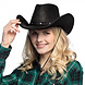 Cowboyhoed Zwart 45cm Cowboyhoed Zwart 45cm