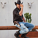 Cowboyhoed Zwart 45cm Cowboyhoed Zwart 45cm