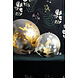 Confetti Ballon Blauw Goud 30cm 4st Confetti Ballon Blauw Goud 30cm 4st