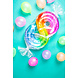 Folie Ballon Cijfer 8 Regenboog XL 81cm leeg Folie Ballon Cijfer 8 Regenboog XL 81cm leeg