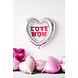 Hart Ballon Zilver Folie 80cm Hart Ballon Zilver Folie 80cm