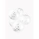 Confetti Ballonnen Zilver 12cm 6st Confetti Ballonnen Zilver 12cm 6st