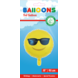 Helium Ballon Emoji Zonnebril 45cm leeg Helium Ballon Emoji Zonnebril 45cm leeg