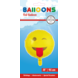 Helium Ballon Emoji Tong 45cm leeg Helium Ballon Emoji Tong 45cm leeg