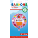 Helium Ballon Happy Birthday Cupcakes 45cm leeg Helium Ballon Happy Birthday Cupcakes 45cm leeg