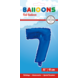 Folie Ballon Cijfer 7 Blauw 41cm met Rietje Folie Ballon Cijfer 7 Blauw 41cm met Rietje