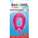Folie Ballon Cijfer 0 Roze 41cm met Rietje Folie Ballon Cijfer 0 Roze 41cm met Rietje