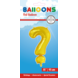 Folie Ballon Vraagteken ? Goud 41cm met Rietje Folie Ballon Vraagteken ? Goud 41cm met Rietje