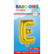 Folie Ballon Letter E Goud 41cm met Rietje Folie Ballon Letter E Goud 41cm met Rietje
