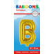 Folie Ballon Letter B Goud 41cm met Rietje Folie Ballon Letter B Goud 41cm met Rietje
