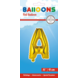 Folie Ballon Letter A Goud 41cm met Rietje Folie Ballon Letter A Goud 41cm met Rietje