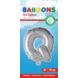 Folie Ballon Letter Q Zilver 41cm met Rietje Folie Ballon Letter Q Zilver 41cm met Rietje
