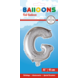 Folie Ballon Letter G Zilver 41cm met Rietje Folie Ballon Letter G Zilver 41cm met Rietje