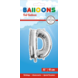 Folie Ballon Letter D Zilver 41cm met Rietje Folie Ballon Letter D Zilver 41cm met Rietje