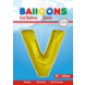 Folie Ballon Letter V Goud XL 102cm leeg Folie Ballon Letter V Goud XL 102cm leeg