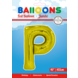 Folie Ballon Letter P Goud XL 102cm leeg Folie Ballon Letter P Goud XL 102cm leeg