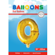 Folie Ballon Letter O Goud XL 102cm leeg Folie Ballon Letter O Goud XL 102cm leeg