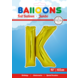 Folie Ballon Letter K Goud XL 102cm leeg Folie Ballon Letter K Goud XL 102cm leeg