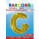 Folie Ballon Letter G Goud XL 102cm leeg Folie Ballon Letter G Goud XL 102cm leeg