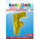 Folie Ballon Letter F Goud XL 102cm leeg Folie Ballon Letter F Goud XL 102cm leeg