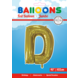 Folie Ballon Letter D Goud XL 102cm leeg Folie Ballon Letter D Goud XL 102cm leeg