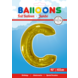 Folie Ballon Letter C Goud XL 102cm leeg Folie Ballon Letter C Goud XL 102cm leeg