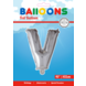 Folie Ballon Letter V Zilver XL 102cm leeg Folie Ballon Letter V Zilver XL 102cm leeg